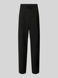 Tailored fit stoffen broek met bandplooien van REVIEW - 4