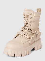 Veterboots met siergarnering, model 'LION MID CHAIN' van Buffalo Beige - 11