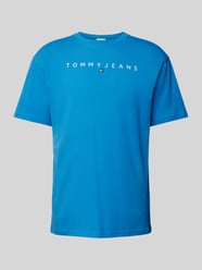 T-Shirt mit Label-Print von Tommy Jeans Blau - 28