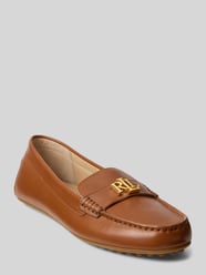 Buty wsuwane z naturalnej skóry cielęcej od Lauren Ralph Lauren - 18