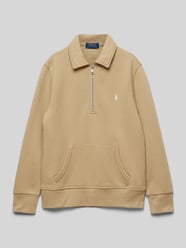 Sweatshirt mit Umlegekragen und Reißverschluss von Polo Ralph Lauren Teens Braun - 20