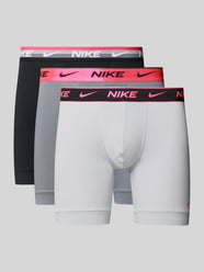 Obcisłe bokserki z elastycznym paskiem z logo w zestaw 3 szt. od Nike - 5