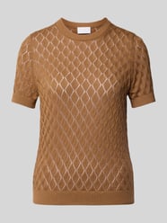 Gebreide pullover met design met korte mouwen van Jake*s Collection - 34