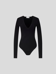 Body mit V-Ausschnitt von Victoria Beckham Schwarz - 7