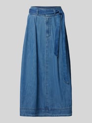 Jeansrock mit Bindegürtel Modell 'SHIRLAINE' von Lauren Ralph Lauren Blau - 16