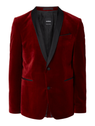 Extra Slim Fit Smoking-Jacke aus Samt von Strellson Rot - 10