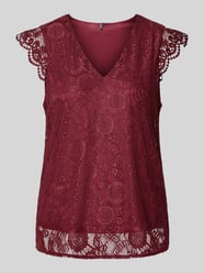 Regular fit blouseshirt met kant, model 'OLLINE' van Pieces - 24