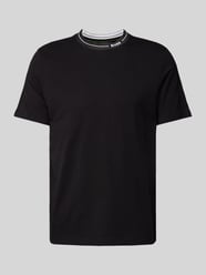 T-Shirt mit Label-Detail von BOSS Green Schwarz - 40