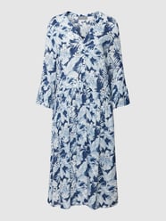 Blusenkleid mit floralem Allover-Print von White Label Blau - 11