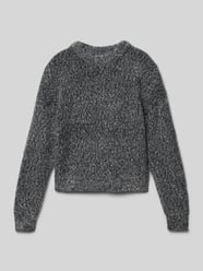 Sweter z dzianiny o kroju regular fit z efektem błyszczącym model ‘PIUMO GLITTER’ od ONLY - 29