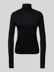 Rollkragenpullover mit LENZING™ ECOVERO™ Viskose  Modell 'VENICE' von Only Schwarz - 4