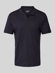 Poloshirt mit Strukturmuster Modell 'Clark' von Strellson Blau - 9