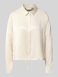 Regular Fit Bluse aus Viskose mit verdeckter Knopfleiste von Milano Italy - 30