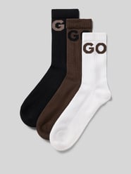 Socken mit großem Logo-Schriftzug im 3er-Pack von HUGO - 26