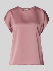 T-Shirt aus Satin mit Rundhalsausschnitt Modell 'ELLETTE' von VILA Pink - 3