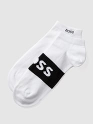 Sneakersocken mit Label-Detail im 2er-Pack Modell 'AS Logo CC' von BOSS Weiß - 15