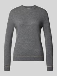 sweter z dzianiny o kroju regular fit z czystej wełny lana z prążkowanymi ściągaczami od Stefanel - 29
