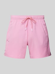 Regular Fit Badeshorts mit Label-Print Modell 'Iconic' von BOSS Pink - 6