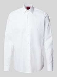 Slim Fit Business-Hemd mit Kentkragen Modell 'Valerio' von HUGO Weiß - 40
