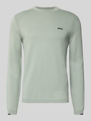 Sweter z dzianiny o kroju regular fit z czystej bawełny model ‘EVER-X’ od BOSS Green - 30