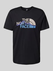 T-Shirt mit Label-Print von The North Face Schwarz - 21