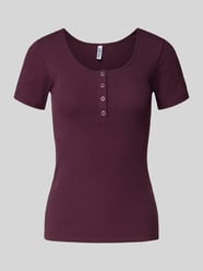 Slim Fit T-Shirt aus Baumwoll-Mix Modell 'KITTE' von Pieces - 32