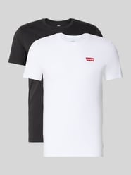t-shirt o kroju slim fit z czystej bawełny model '2PK CREWNECK GRAPHIC' od Levi's® - 43