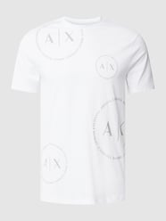 T-Shirt mit Rundhalsausschnitt von ARMANI EXCHANGE Weiß - 25