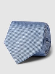Krawatte mit Allover-Muster Modell 'Tie' von BOSS Blau - 44