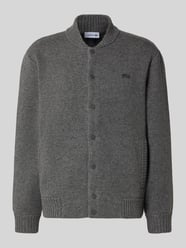 Kurtka z dzianiny o kroju regular fit z mieszanki wełny od Lacoste - 48