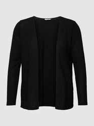 PLUS SIZE cardigan met labeldetail van Tom Tailor Plus Grijs / zwart - 41