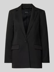 Relaxed Fit Longblazer aus Viskose-Mix Modell 'NILA' von Vero Moda Schwarz - 35