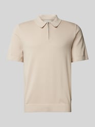 Regular Fit Poloshirt mit Label-Detail Modell 'MILANO SPRING' von Jack & Jones Premium Beige - 18