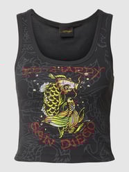 Top z nadrukiem z motywem model ‘SAN-DIEGO-KOI’ od Ed Hardy Szary - 14