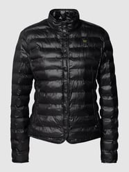 Steppjacke mit Label-Patch von Blauer Usa Grau / Schwarz - 23