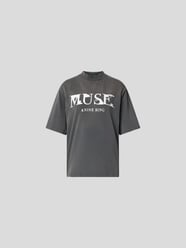 T-Shirt mit Label-Print von Anine Bing Grau - 37