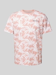 T-Shirt mit Allover-Muster von Tom Tailor Orange - 3