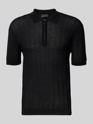 Body Fit Poloshirt mit kurzem Reißverschluss von Emporio Armani - 6