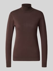 Slim fit gebreide pullover van viscosemix model 'Morla' van b.young Bordeaux - 6