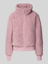 Fleecejacke mit Stehkragen und Reißverschluss von Mazine Pink - 1