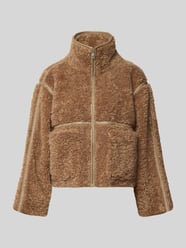 Jacke aus Teddyfell mit Reißverschluss Modell 'Nida' von Neo Noir Beige - 43