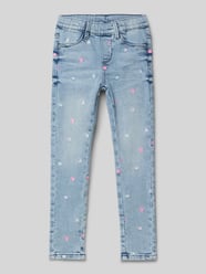 Skinny Fit Jeans aus Baumwoll-Mix mit Herz-Stickerei Modell 'TREGGINGS' von s.Oliver RED LABEL - 23