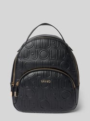 Rucksack mit Label-Strukturmuster von Liu Jo White - 11