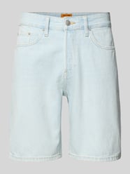 Regular Fit Jeansshorts aus reiner Baumwolle Modell 'EDGE' von ONLY & SONS - 8