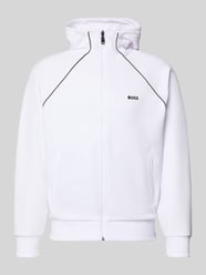 Regular Fit Sweatjacke aus Baumwoll-Mix Modell 'SAGGY' von BOSS Green - 10