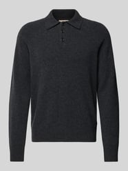 Gebreide pullover van wol met labeldetail van CK Calvin Klein Grijs / zwart - 11