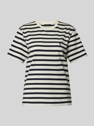 T-shirt z wyhaftowanym logo model ‘VENACO’ od Weekend Max Mara - 10