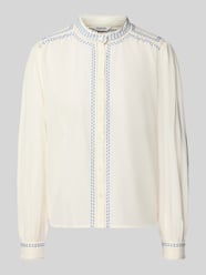 Bluse mit Viskose-Anteil und Mao-Kragen Modell 'HARUKA' von b.young - 36