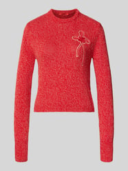 Sweter z dzianiny o kroju slim fit z czystej bawełny Model 'IGELO' od MAX&Co. - 7
