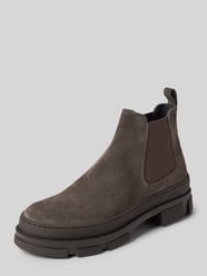 Chelsea Boots aus Leder mit Label-Detail von Copenhagen Braun - 4